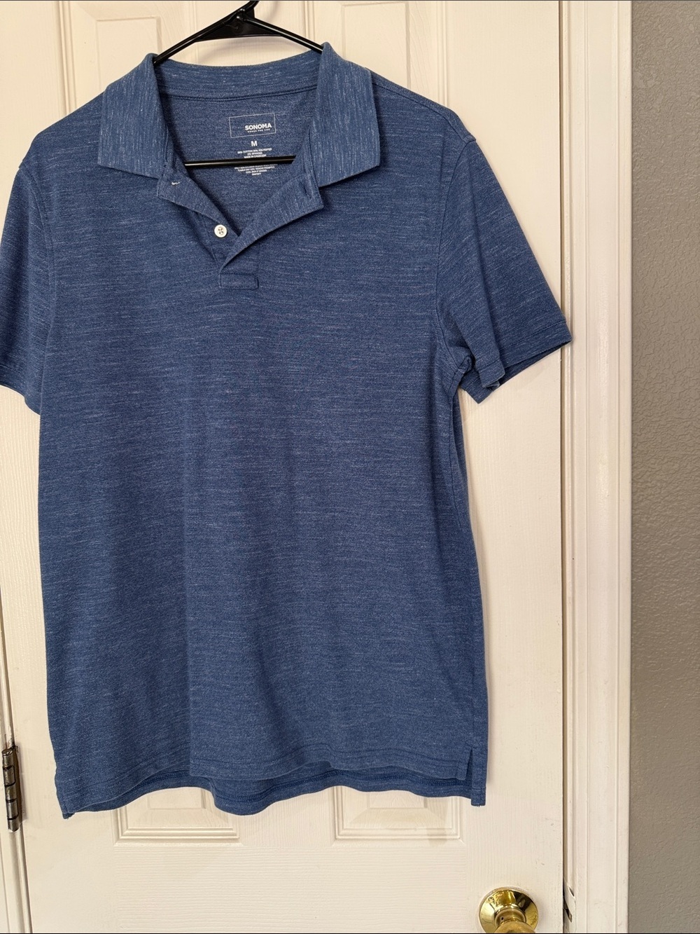 Sonoma Blue Heather Polo Shirt